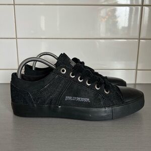 Harley-Davidson Black Denim Sneakers for Men